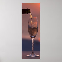 Pouring champagne posters