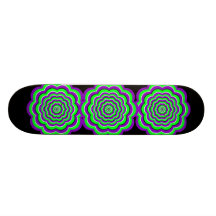 Pourpre - amusement optique vert skateboards personnalisés