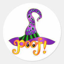 Pourpre de chapeau de sorcière adhésifs