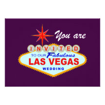 POURPRE de faire-part de mariage de Las Vegas