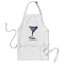 pourpre martini d'amusement tabliers