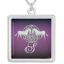 Pourpre PERSONNALISABLE de monogramme celtique de  Bijouterie Personnalisée