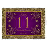 Pourpre royal et carte florale de nombre de Tablea