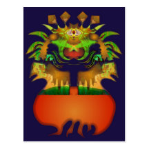 Pousse idiote cartes postales