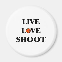 Pousse vivante d'amour (basket-ball) aimant
