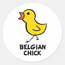 Poussin belge autocollants