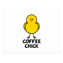 Poussin de café cartes postales