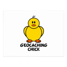 Poussin de Geocaching Cartes Postales