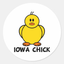 Poussin de l'Iowa Autocollants