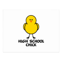 Poussin de lycée carte postale
