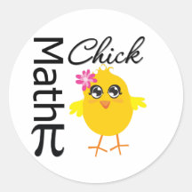 Poussin de maths autocollants