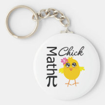 Poussin de maths porte-clé