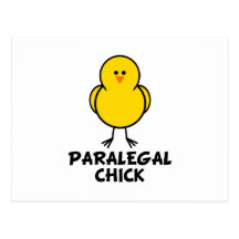 Poussin de paralégal cartes postales