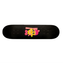 Poussin de ski de planche à roulettes