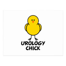 Poussin d'urologie carte postale