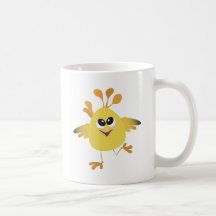 Poussin heureux tasse