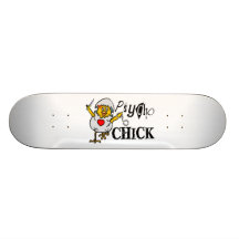 Poussin psychopathe plateaux de skateboards