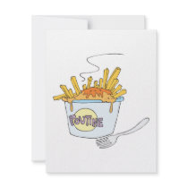 poutine custom invitations
