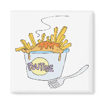 poutine refrigerator magnet