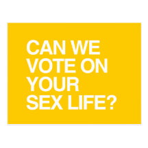 POUVONS NOUS VOTONS VOTRE VIE SEXUELLE CARTE POSTALE