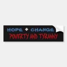 POVERTY AND TYRANNY BUMPER STICKERS