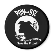 POW BSL Save the Pitbull Dog Emblem