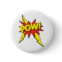 POW!!!! PINBACK BUTTON
