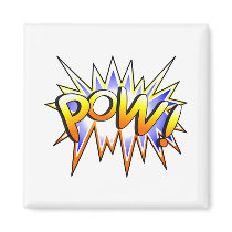 Pow Refrigerator Magnet