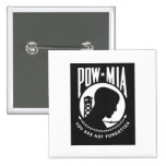 POW MIA Pin Back Button