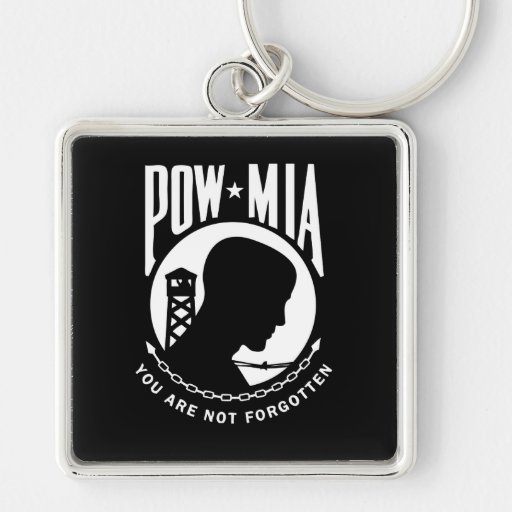 POW MIA Premium Keychain