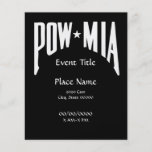 POW MIA Small Event Flyer