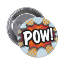 POW! PINBACK BUTTON