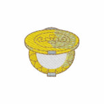 Powder Compact embroidered shirts
