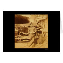 Powder Monkey on the USS Pawnee 1862 Greeting Cards