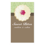 Powdered sugar jam cookie baking business cards