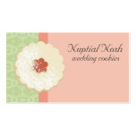 Powdered sugar jam cookie baking business cards