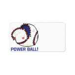 Power Ball Address Label