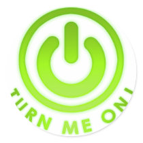 Power Button - Turn Me on stickers