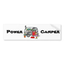 Power Camper Bumper Stickers