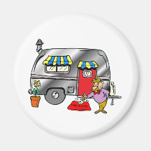Power Camper Refrigerator Magnets