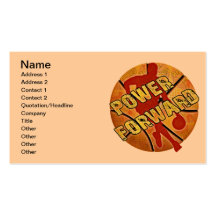 Power Forward Basketball Business Card