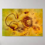 Power Hungry Lion Posters