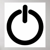 Power Icon Print