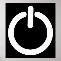 Power Icon Print