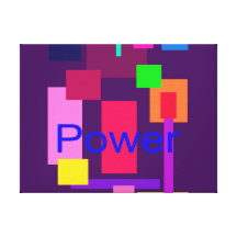 Power Imperial Purple Stretched Canvas Prints