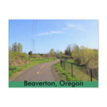 Power line park bike path, walk route
