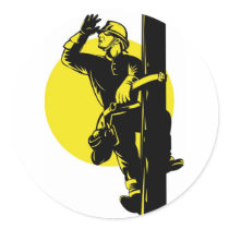 Power Lineman Electrician Electric Worker Sticker