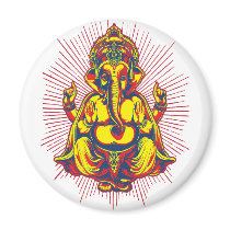 Power of Ganesh Refrigerator Magnet