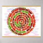 Power Patterns:  Healing Enery Chakras Poster