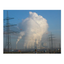 Power Station Pollution 4 Postcard